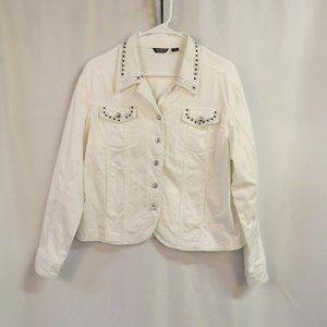 Women's White Jean Jacket